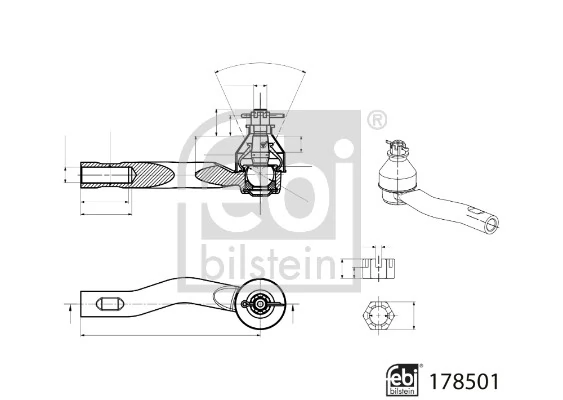 Rotule de barre de connexion FEBI BILSTEIN 178501