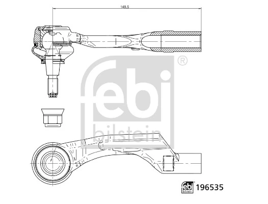 Rotule de barre de connexion FEBI BILSTEIN 196535