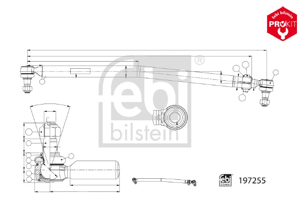 Barre de direction FEBI BILSTEIN 197255