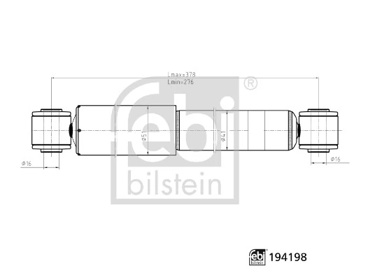 Amortisseur FEBI BILSTEIN 194198