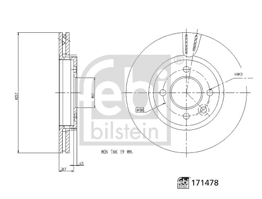 Disque de frein FEBI BILSTEIN 171478