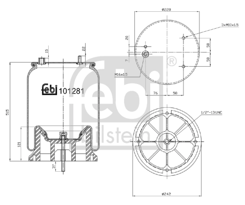 Soufflet de suspension, suspension pneumatique