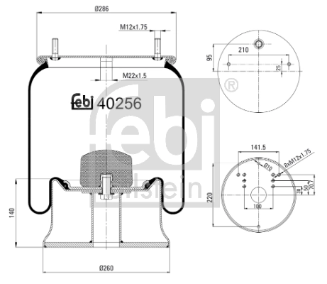 Soufflet de suspension, suspension pneumatique