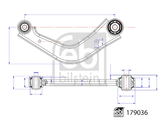 Bras de liaison, suspension de roue FEBI BILSTEIN 179036