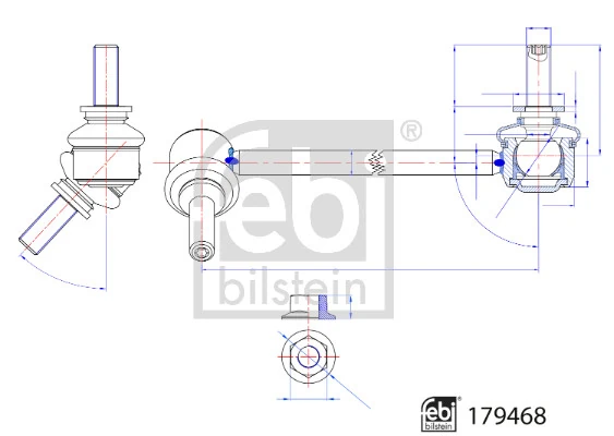 Entretoise/tige, stabilisateur FEBI BILSTEIN 179468