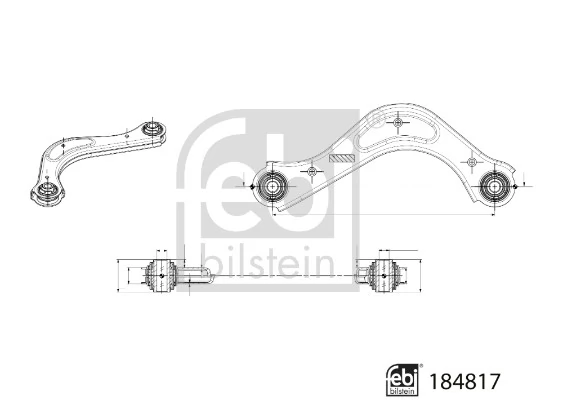 Bras de liaison, suspension de roue FEBI BILSTEIN 184817