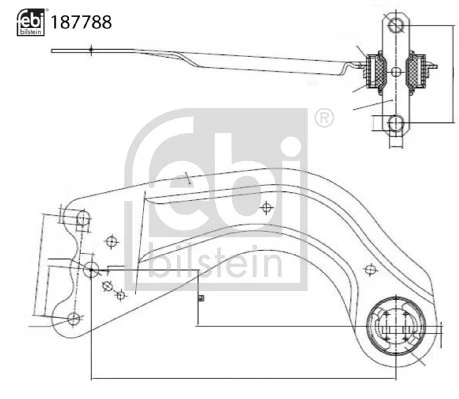 Bras de liaison, suspension de roue FEBI BILSTEIN 187788