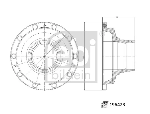 Moyeu de roue FEBI BILSTEIN 196423