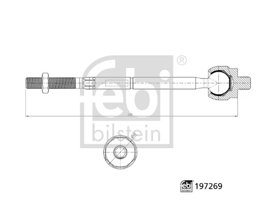 DRĄŻEK KIER. BMW 3 (G20) X3 (G01) 17- LE/PR BEZ KOŃCÓWKI PATRZ KATALOG