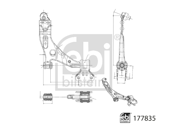Bras de liaison, suspension de roue FEBI BILSTEIN 177835