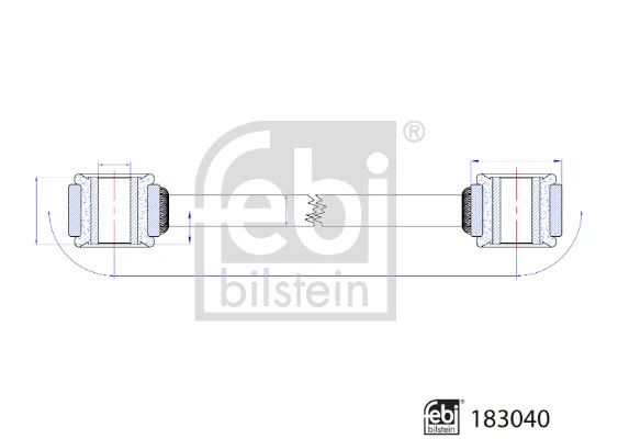 Entretoise/tige, stabilisateur FEBI BILSTEIN 183040