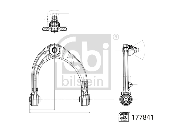 Bras de liaison, suspension de roue FEBI BILSTEIN 177841