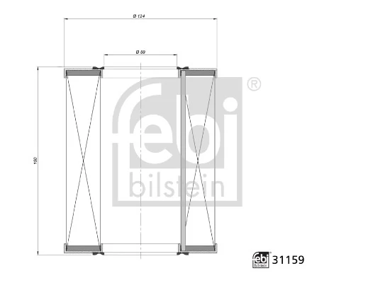 Filtre à air FEBI BILSTEIN 31159