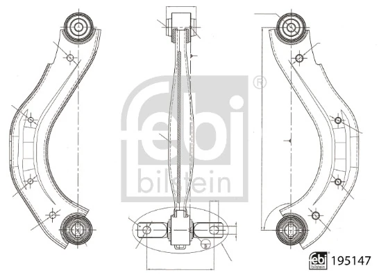 Bras de liaison, suspension de roue FEBI BILSTEIN 195147