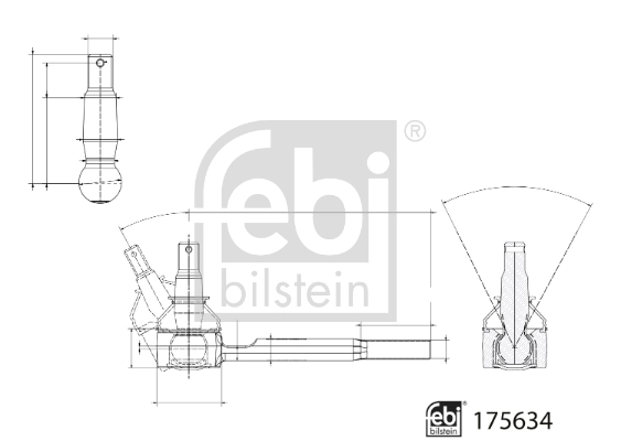 Rotule de barre de connexion FEBI BILSTEIN 175634