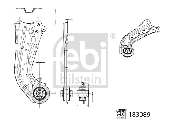 Bras de liaison, suspension de roue FEBI BILSTEIN 183089
