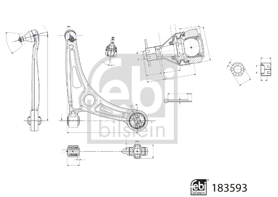Bras de liaison, suspension de roue FEBI BILSTEIN 183593