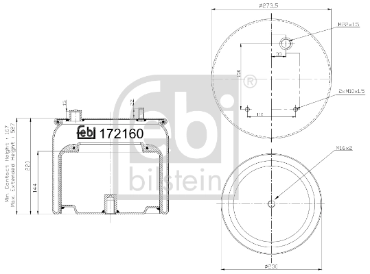 Soufflet de suspension, suspension pneumatique