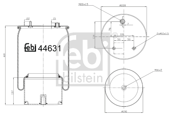 Soufflet de suspension, suspension pneumatique