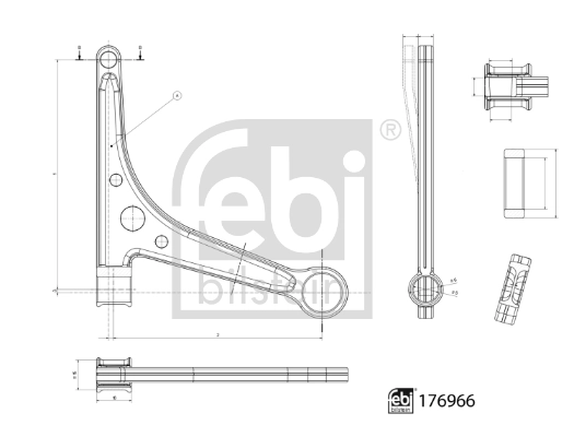 Bras de liaison, suspension de roue FEBI BILSTEIN 176966