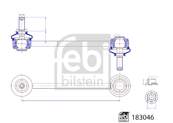 Entretoise/tige, stabilisateur FEBI BILSTEIN 183046