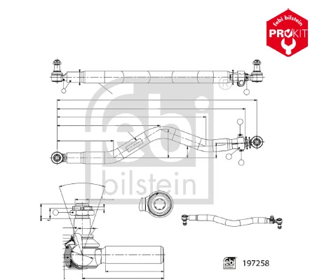 Barre de direction FEBI BILSTEIN 197258