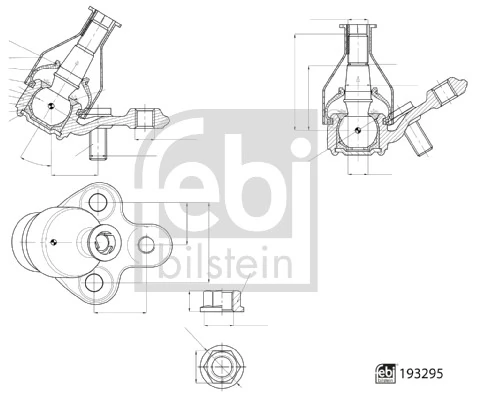 Rotule de suspension FEBI BILSTEIN 193295