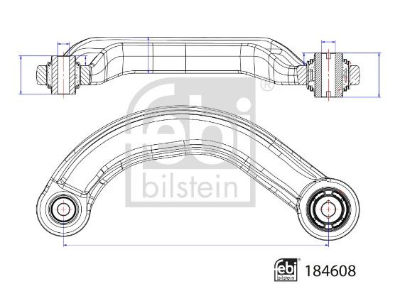 Bras de liaison, suspension de roue FEBI BILSTEIN 184608