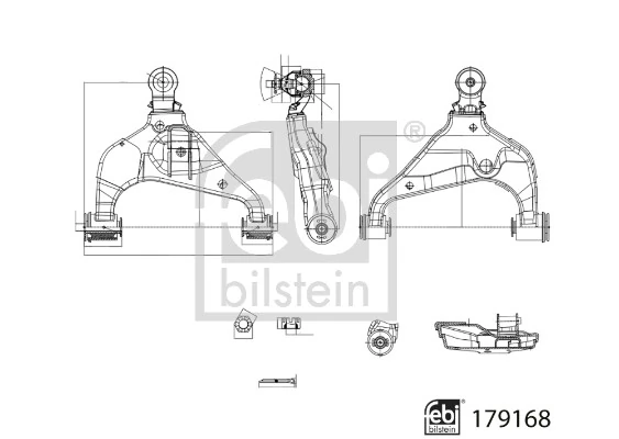 Bras de liaison, suspension de roue FEBI BILSTEIN 179168