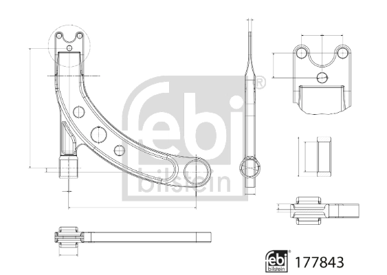 Bras de liaison, suspension de roue FEBI BILSTEIN 177843