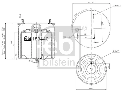 Soufflet de suspension, suspension pneumatique