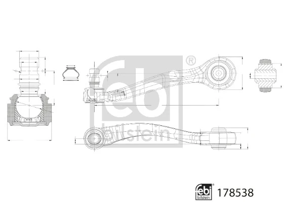 Bras de liaison, suspension de roue FEBI BILSTEIN 178538