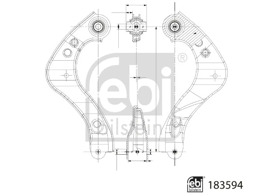 Bras de liaison, suspension de roue FEBI BILSTEIN 183594