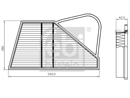 Filtre à air FEBI BILSTEIN 173606
