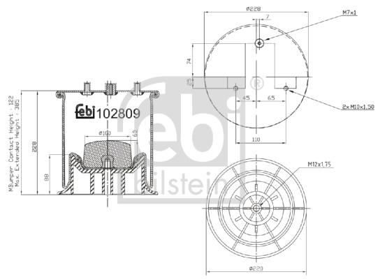 Ressort pneumatique, suspension pneumatique