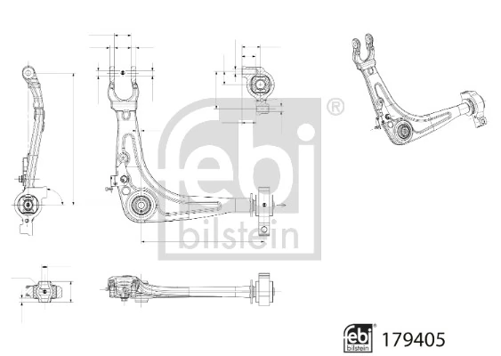 Bras de liaison, suspension de roue FEBI BILSTEIN 179405