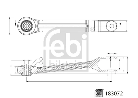 Entretoise/tige, stabilisateur FEBI BILSTEIN 183072