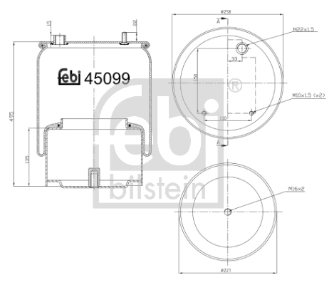 Soufflet de suspension, suspension pneumatique