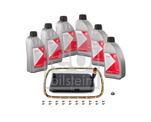 FEBI BILSTEIN 176891 — Комплект для заміни оливи FEBI 14738 6x1L, фільтр АКПП, прокладка (опис у примітці)