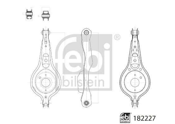 Bras de liaison, suspension de roue FEBI BILSTEIN 182227
