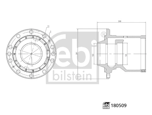 Moyeu de roue FEBI BILSTEIN 180509