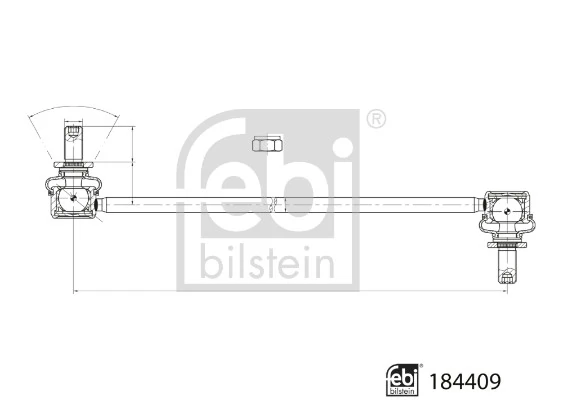 Entretoise/tige, stabilisateur FEBI BILSTEIN 184409