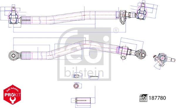Barre de direction FEBI BILSTEIN 187780