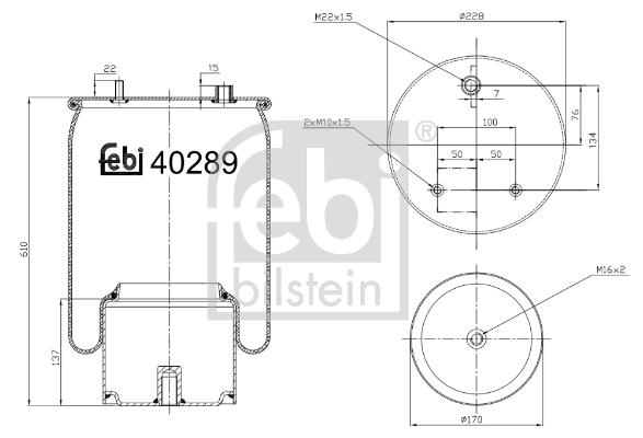 Soufflet de suspension, suspension pneumatique