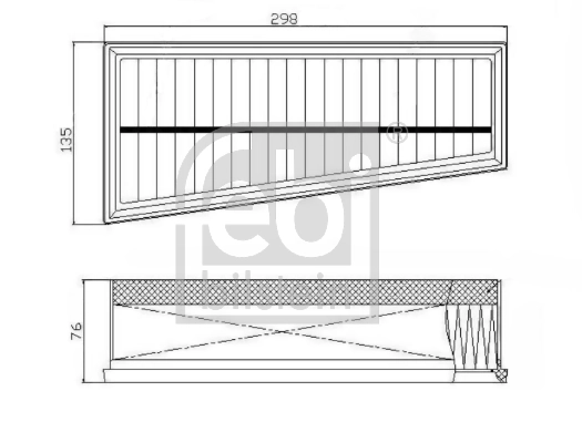 Filtre à air FEBI BILSTEIN 172765