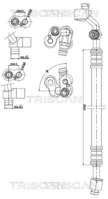 High-/Low Pressure Line, air conditioning