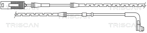 Warning Contact, brake pad wear