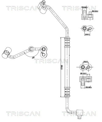 High-/Low Pressure Line, air conditioning