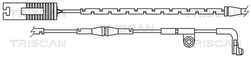 Warning Contact, brake pad wear
