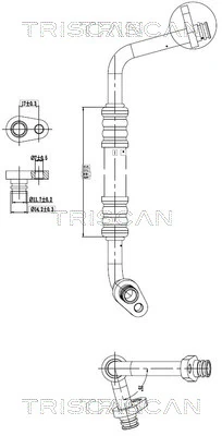 Høj-/lavtryksslange, klimaanlæg